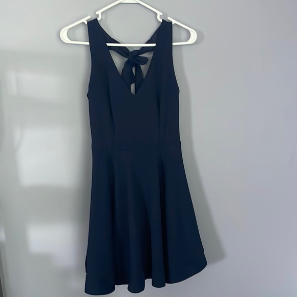 B. Womens Dresses B Darlin Sleeveless Party Dress B Darlin Juniors'  Open-Back Fit Flare Dress